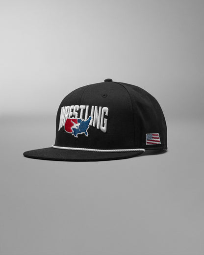 RUDIS USA Wrestling Map Nelson Snapback Hat