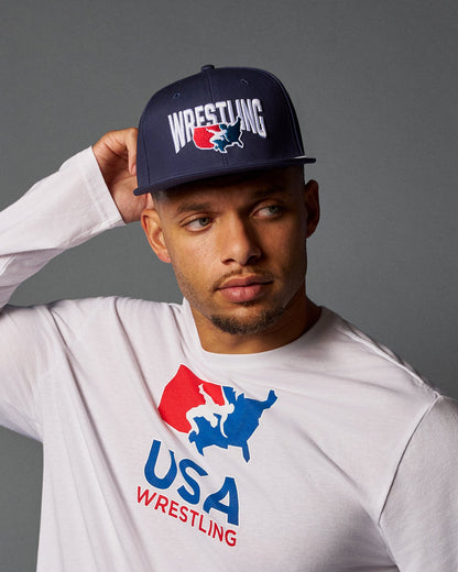 RUDIS USA Wrestling Map Nelson Snapback Hat