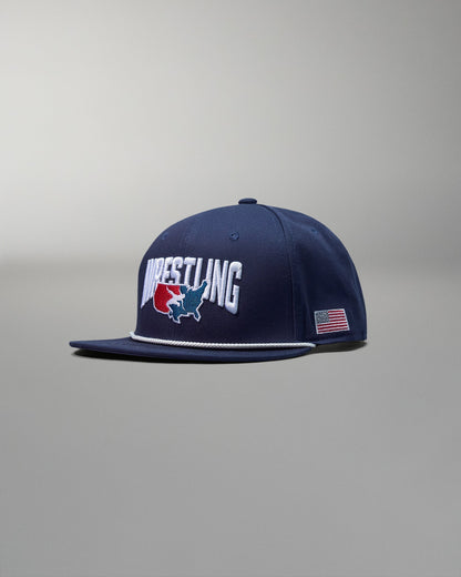 RUDIS USA Wrestling Map Nelson Snapback Hat