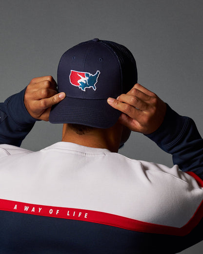 RUDIS USA Wrestling Logo Bridge Trucker Hat