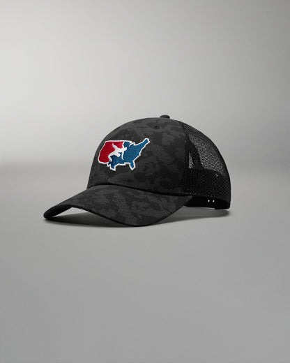RUDIS USA Wrestling Logo Bridge Trucker Hat