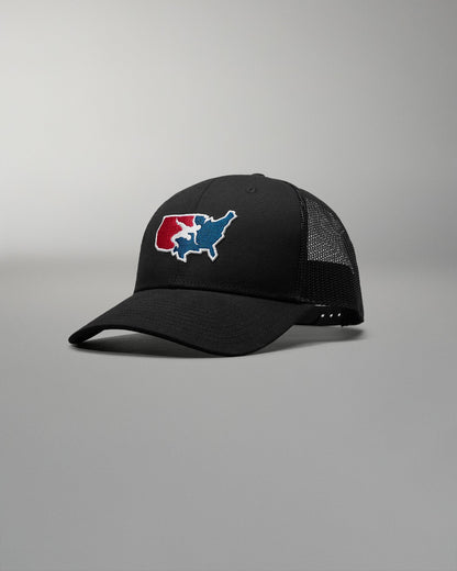 RUDIS USA Wrestling Logo Bridge Trucker Hat
