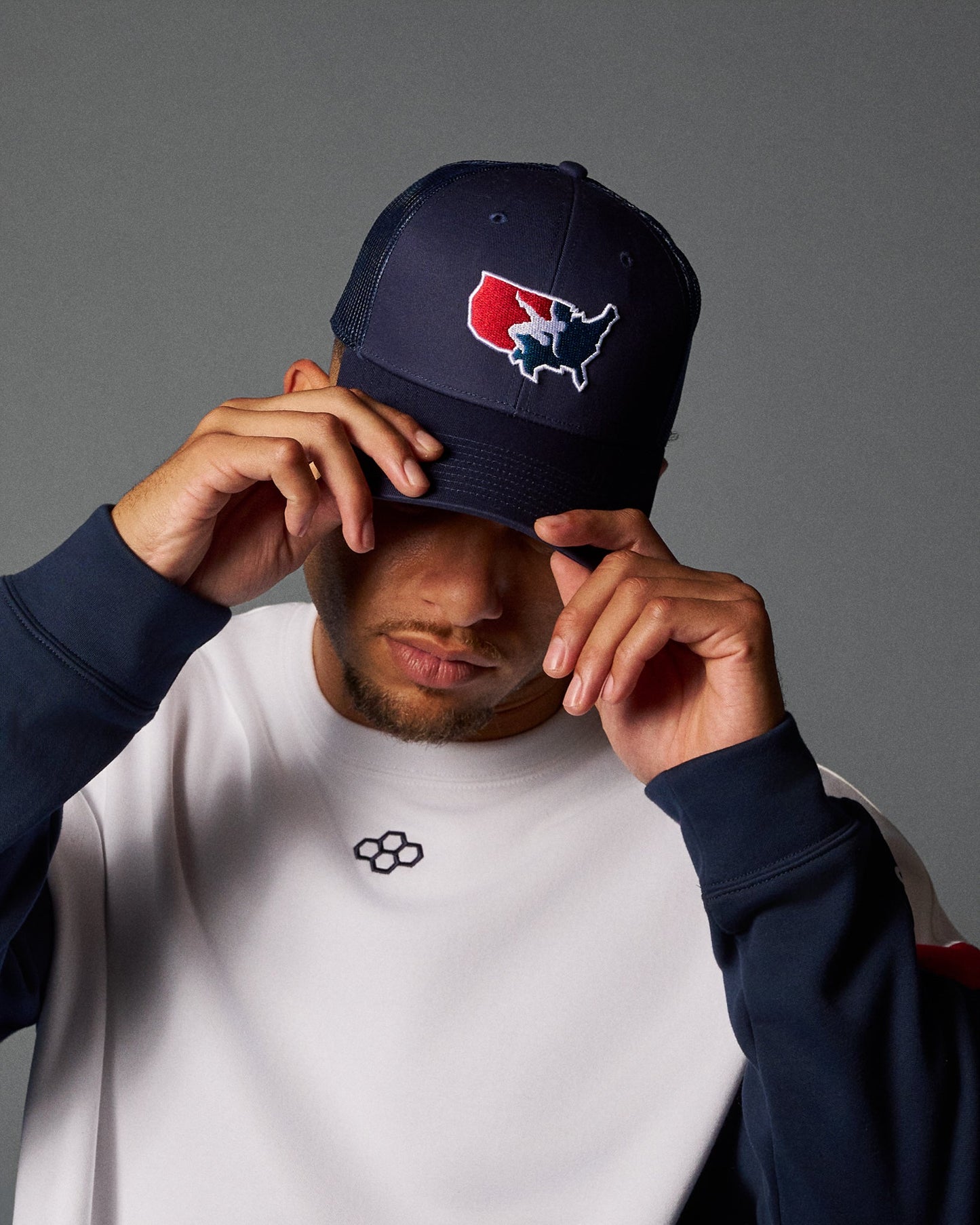 RUDIS USA Wrestling Logo Bridge Trucker Hat