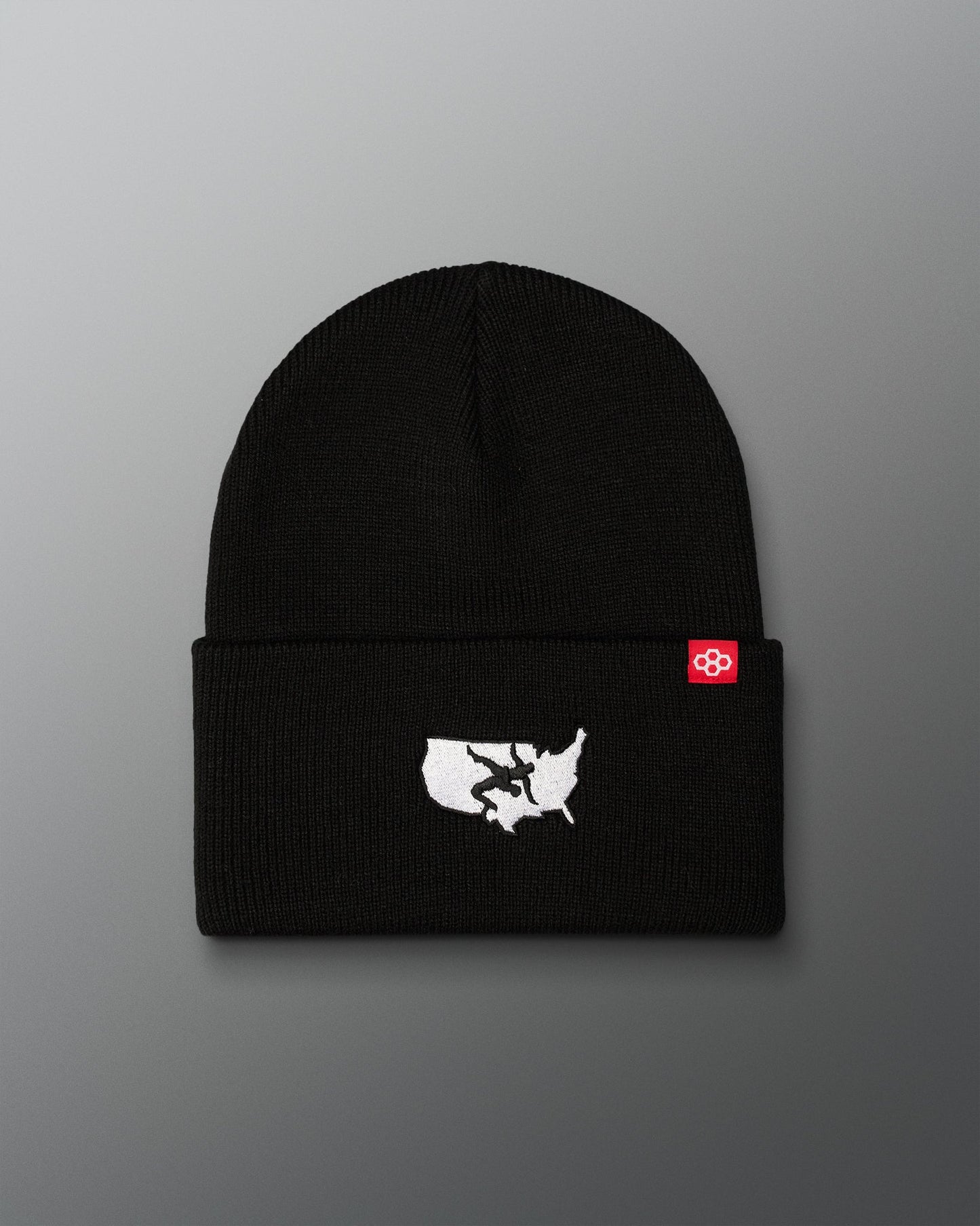 RUDIS USA Wrestling Map Logo Foldover Beanie