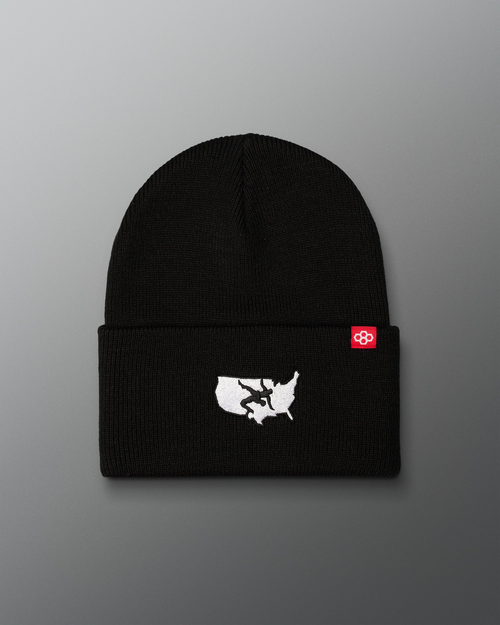 RUDIS USA Wrestling Map Logo Foldover Beanie