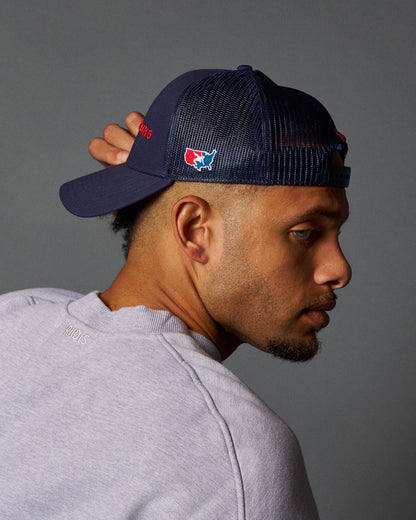 RUDIS USA Wrestling Wordmark Bridge Trucker Hat