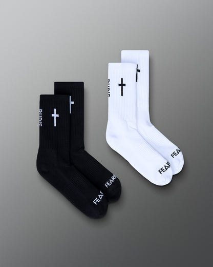 RUDIS RUDIS Fearless Faith Cushion Crew Socks (2 Pack)