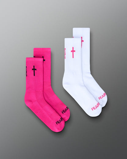 RUDIS RUDIS Fearless Faith Cushion Crew Socks (2 Pack)