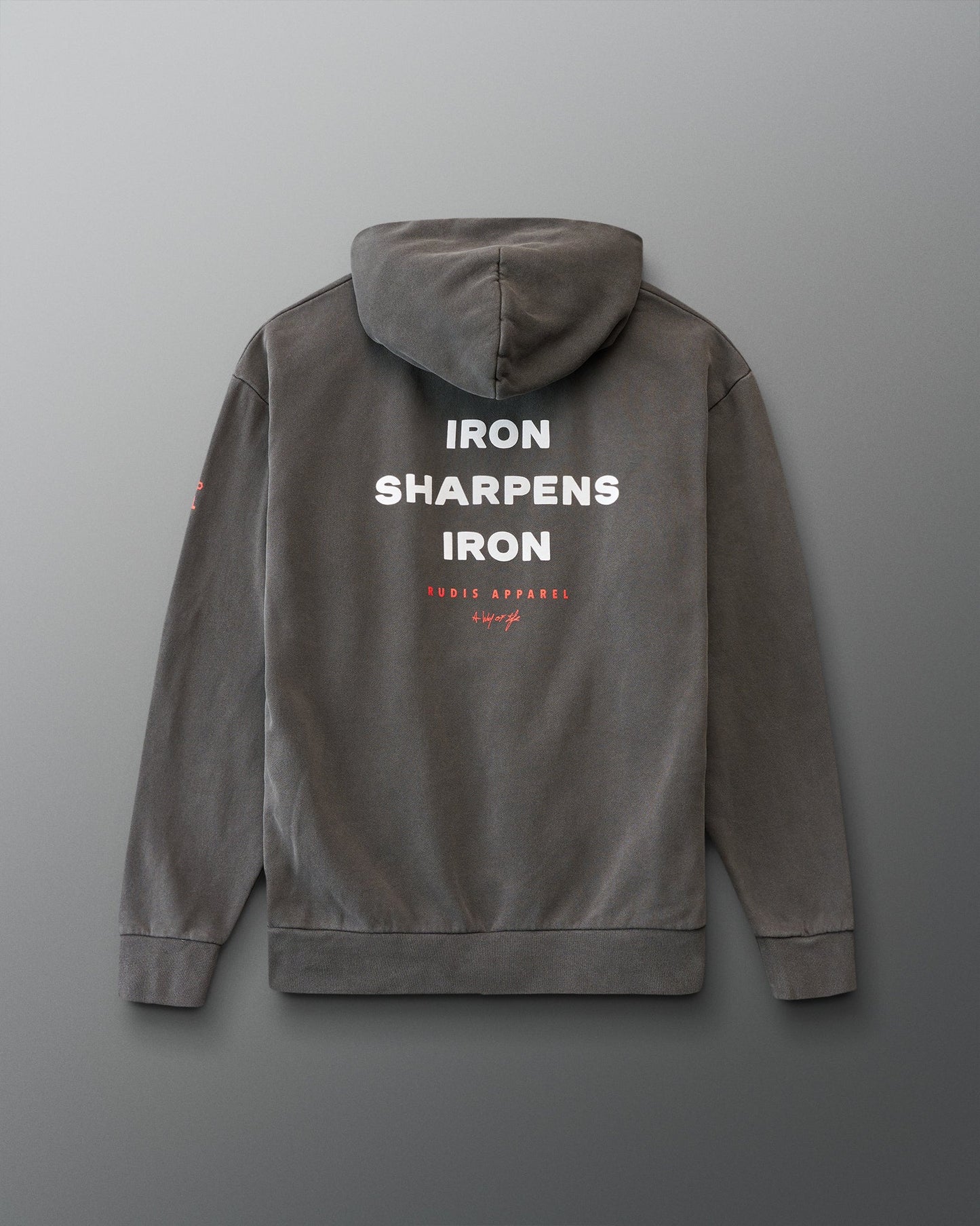 RUDIS IRON SHARPENS IRON Heavyweight Hoodie