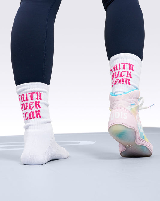 RUDIS Faith Over Fear Essential Knit Socks (2 Pair)