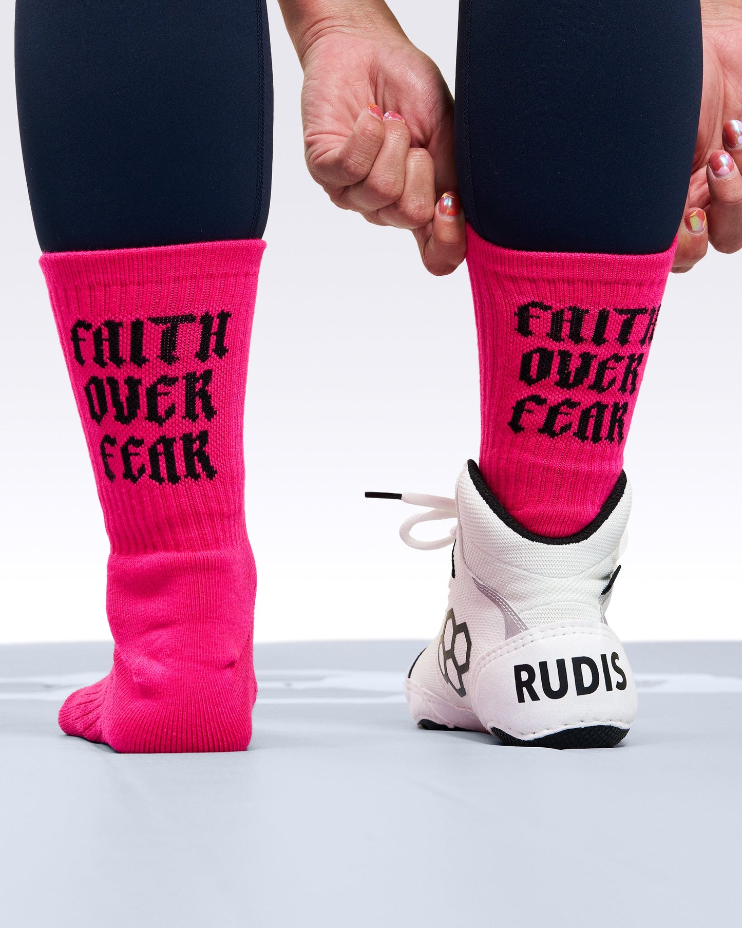 RUDIS Faith Over Fear Essential Knit Socks (2 Pair)