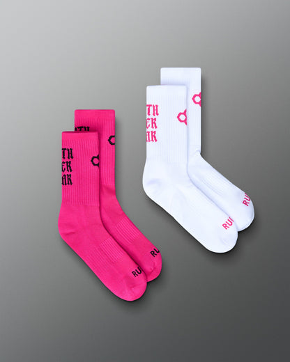 RUDIS Faith Over Fear Essential Knit Socks (2 Pair)