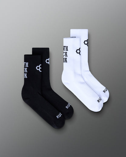 RUDIS Faith Over Fear Essential Knit Socks (2 Pair)
