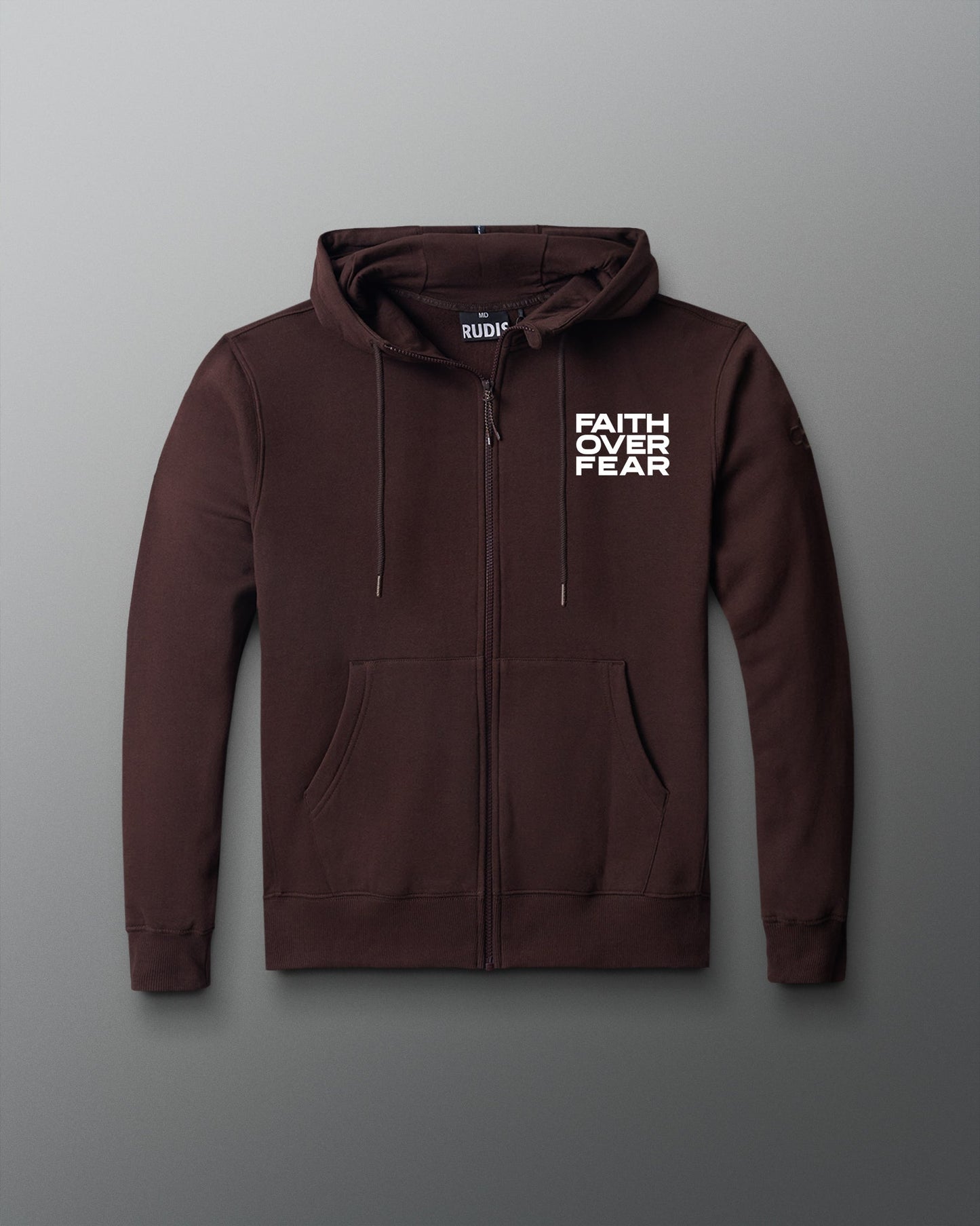 RUDIS RUDIS Faith Over Fear Comfort Fleece Full Zip