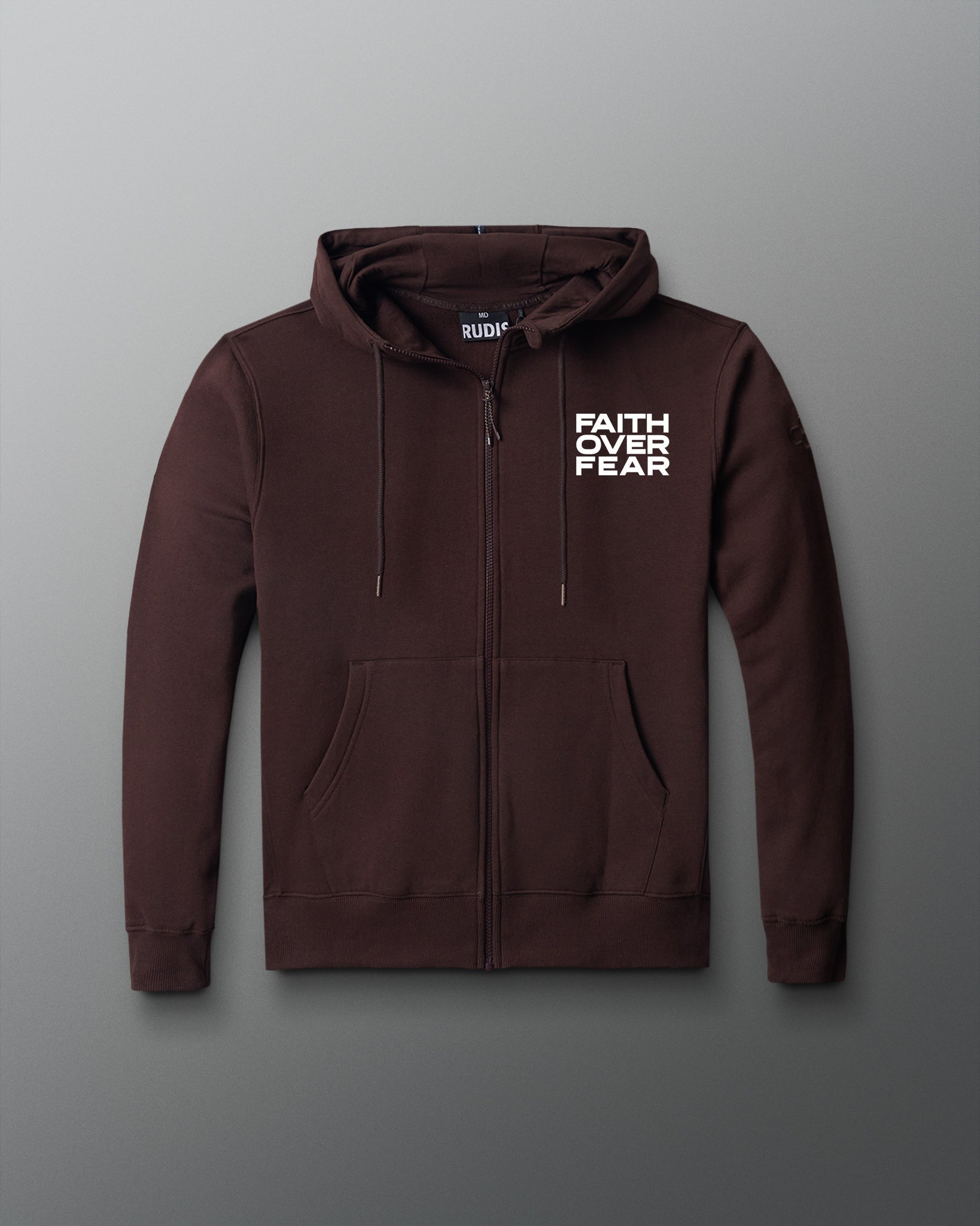 RUDIS RUDIS Faith Over Fear Comfort Fleece Full Zip