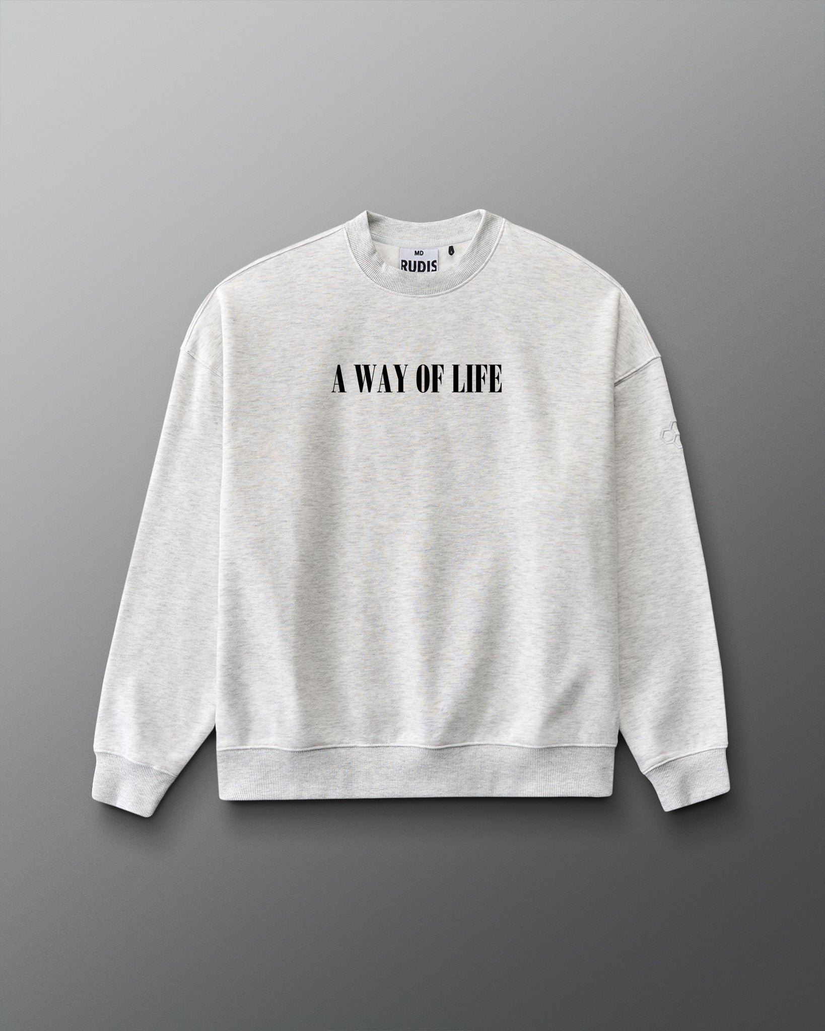 RUDIS God is Within Her Relaxed Comfort Fleece Crewneck