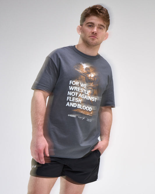 RUDIS FOR WE WRESTLE Heavyweight T-Shirt