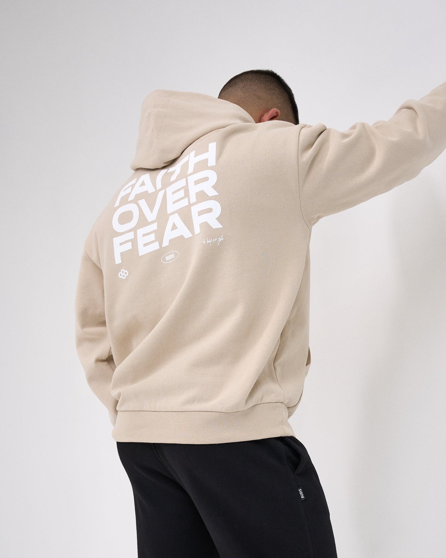 RUDIS RUDIS Faith Over Fear Heavyweight Hoodie
