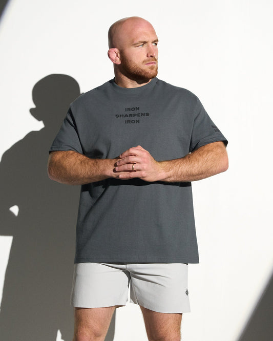 RUDIS IRON SHARPENS IRON Heavyweight T-Shirt