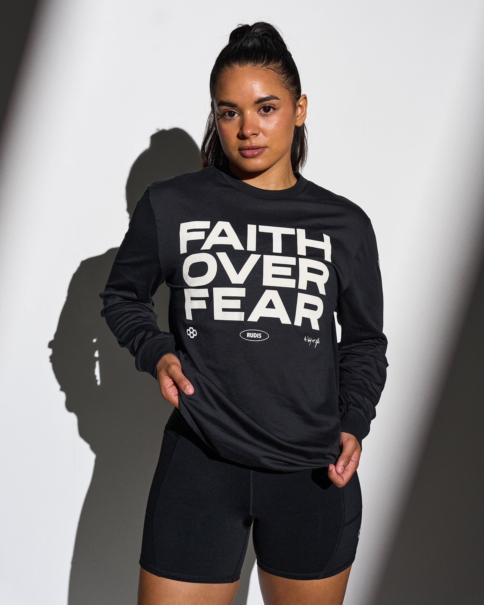 RUDIS RUDIS Faith Over Fear Elite Super Soft Long Sleeve