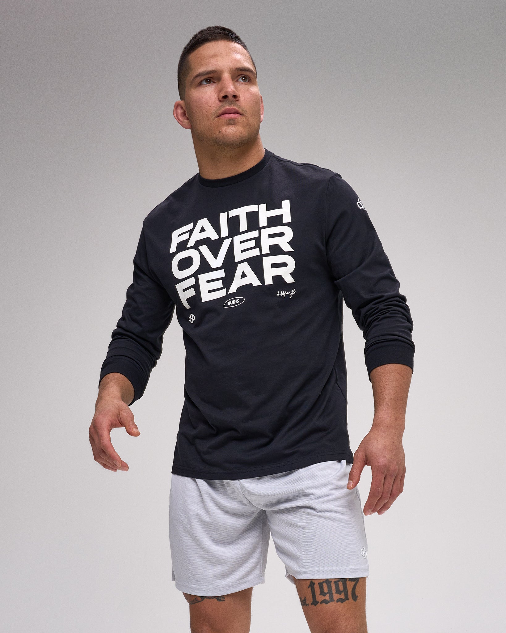 RUDIS RUDIS Faith Over Fear Elite Super Soft Long Sleeve