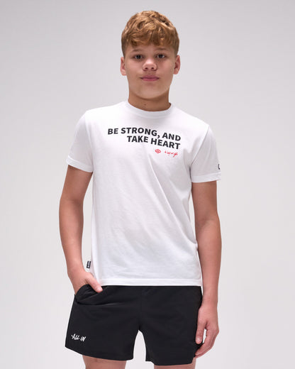 RUDIS Be Strong & Take Heart Youth Elite Super Soft T-Shirt