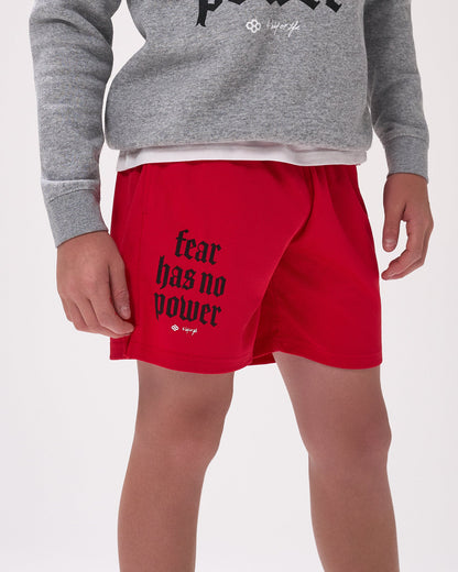 RUDIS Fear Has No Power Youth 6" 2.0 Mesh Shorts