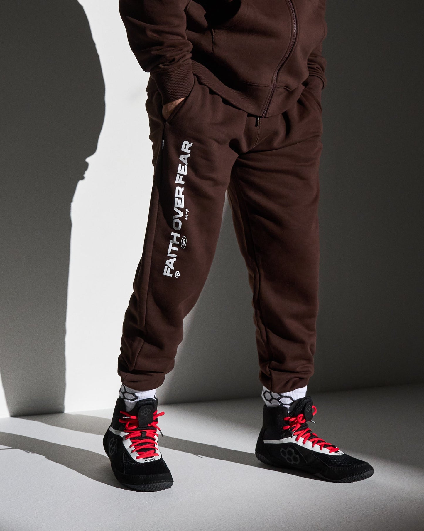 RUDIS RUDIS Faith Over Fear Comfort Fleece Sweatpants