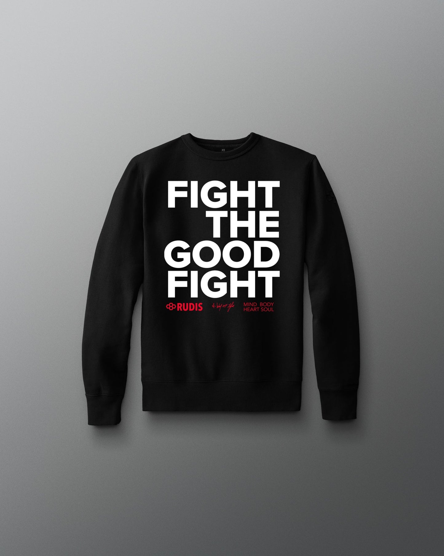 RUDIS Fight the Good Fight Youth Comfort Fleece Crewneck