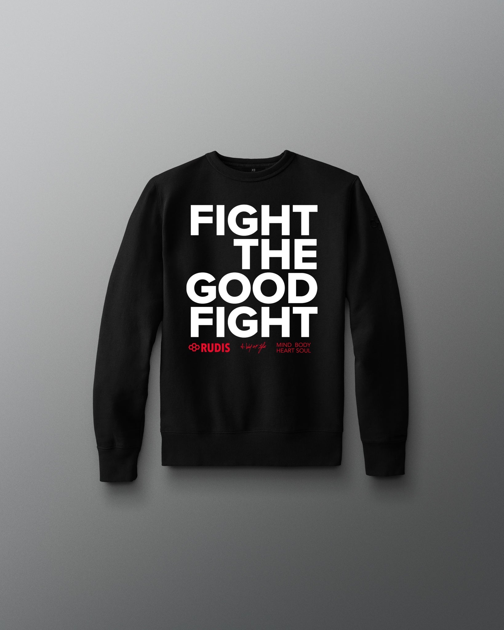 RUDIS Fight the Good Fight Youth Comfort Fleece Crewneck