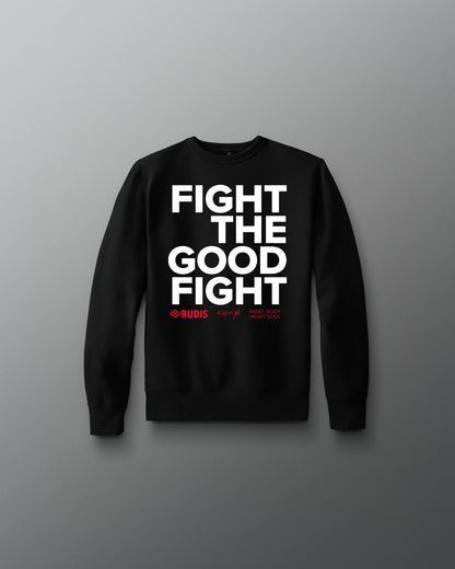 RUDIS Fight the Good Fight Youth Comfort Fleece Crewneck