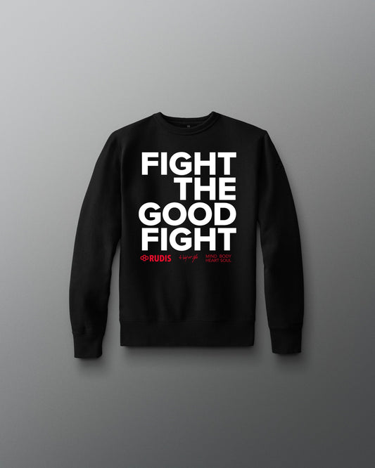 RUDIS Fight the Good Fight Youth Comfort Fleece Crewneck