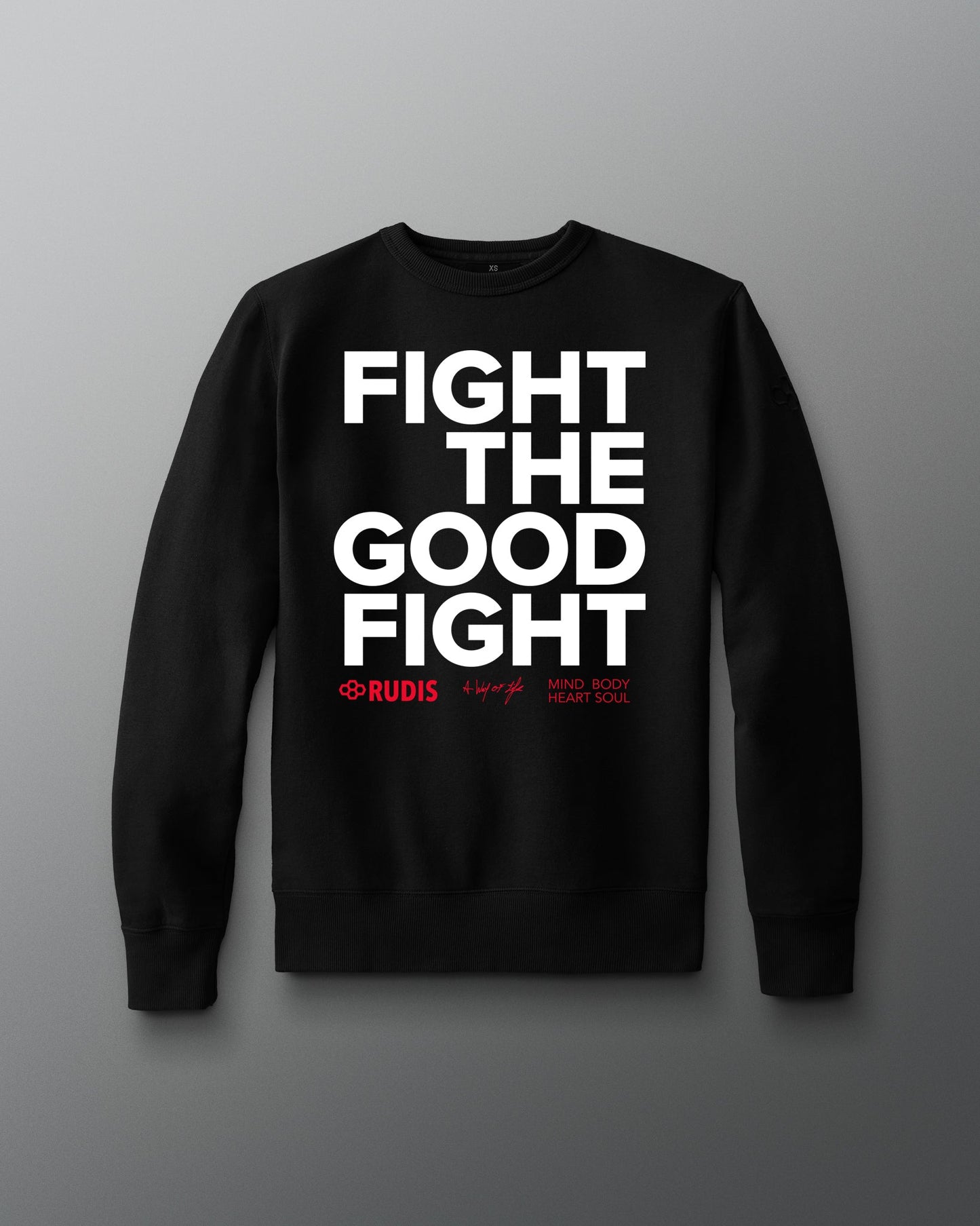 RUDIS Fight the Good Fight Comfort Fleece Crewneck