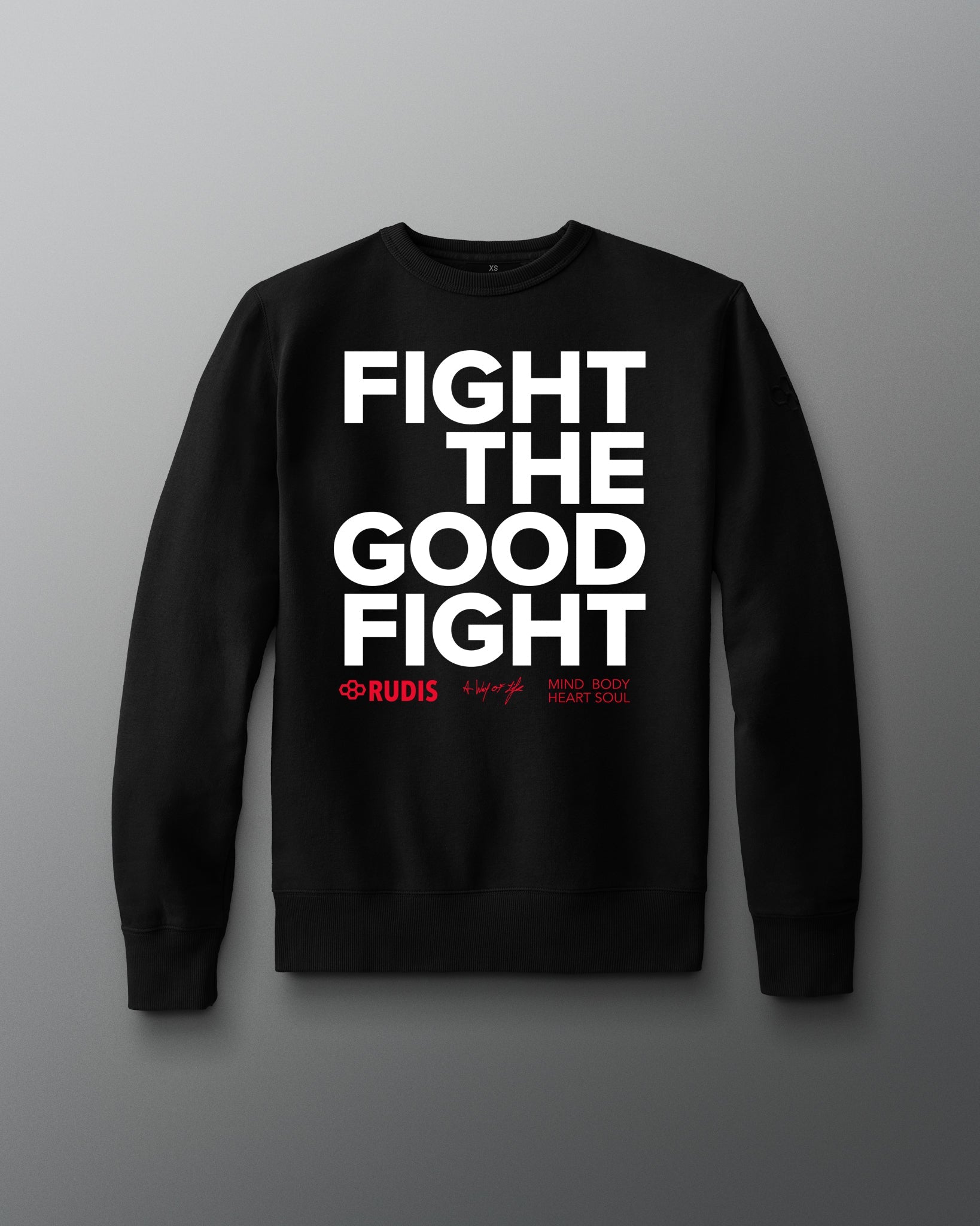 RUDIS Fight the Good Fight Comfort Fleece Crewneck