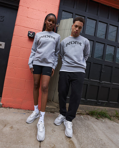 RUDIS Blackletter Believe Comfort Fleece Crewneck