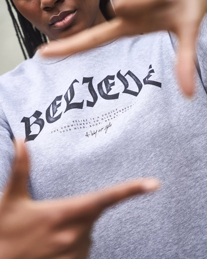 RUDIS Blackletter Believe Comfort Fleece Crewneck
