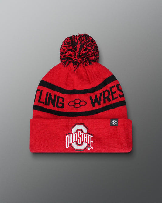 RUDIS Ohio State Two-Tone Pom Beanie