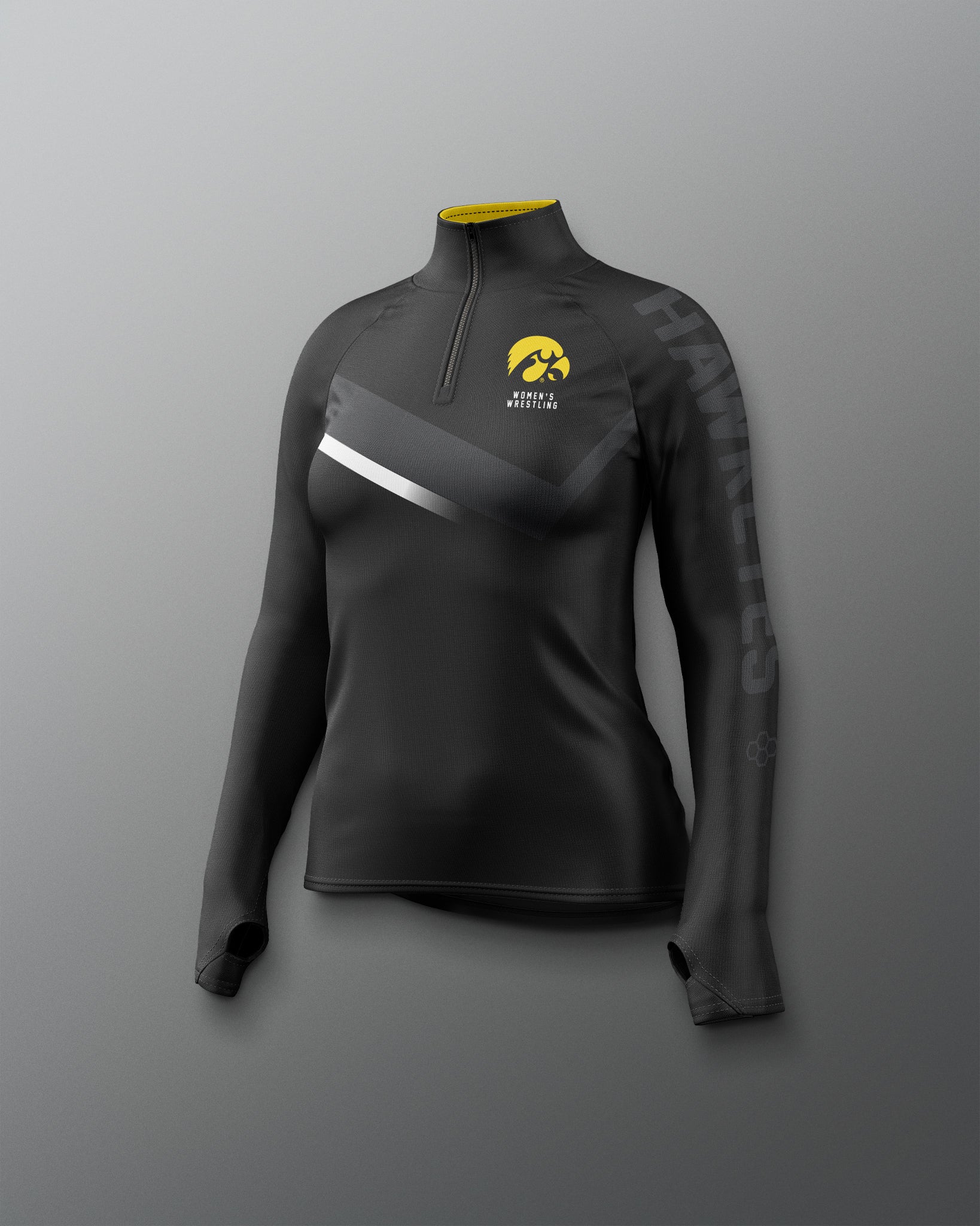 RUDIS Iowa Wrestling Sublimated Women's Elite 1/4 Zip
