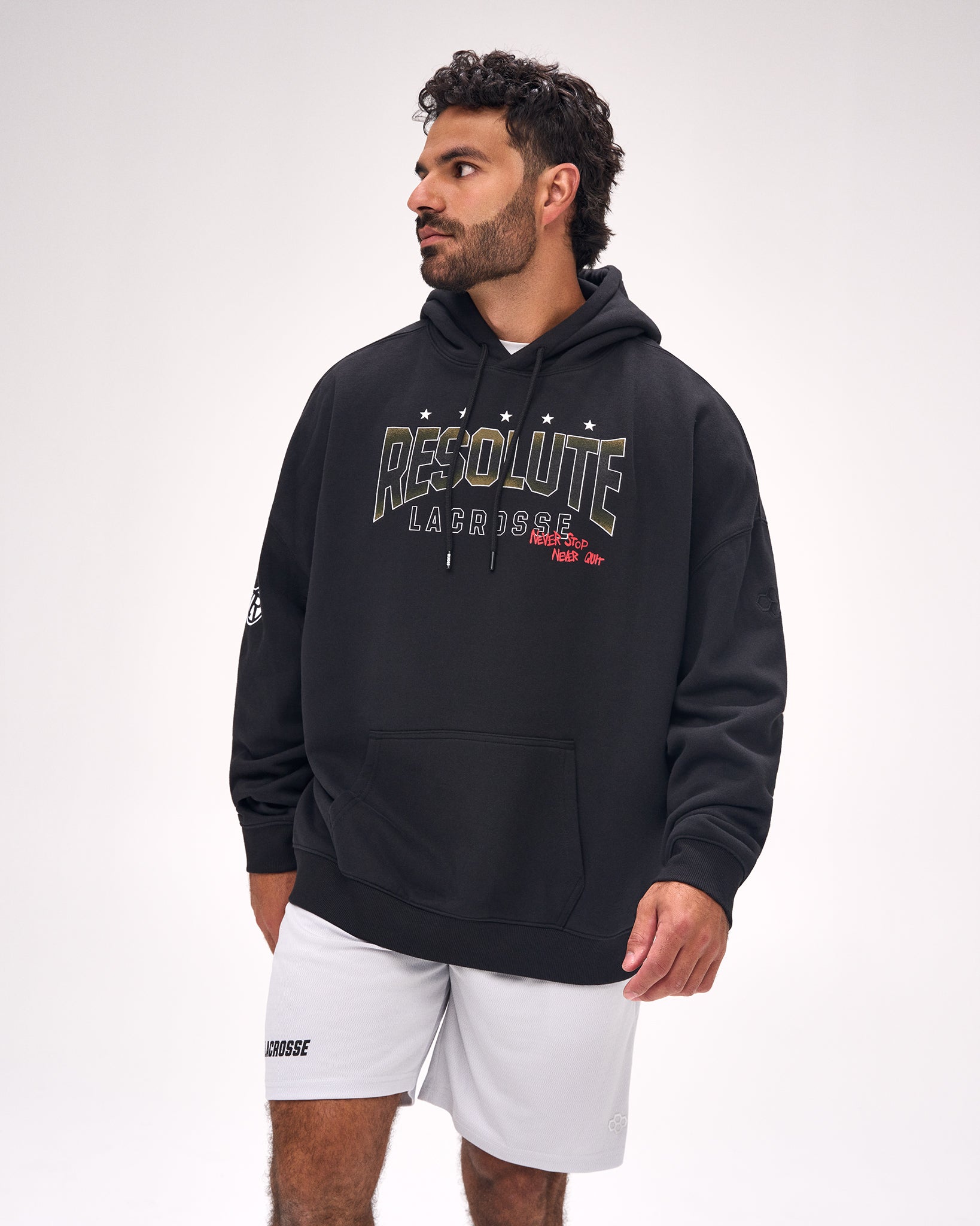 RUDIS Resolute Lacrosse Relaxed Comfort Fleece Hoodie