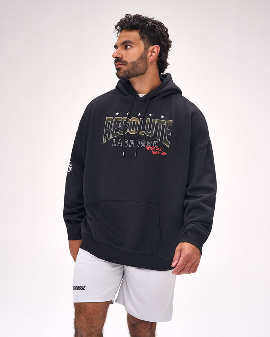 RUDIS Resolute Lacrosse Relaxed Comfort Fleece Hoodie
