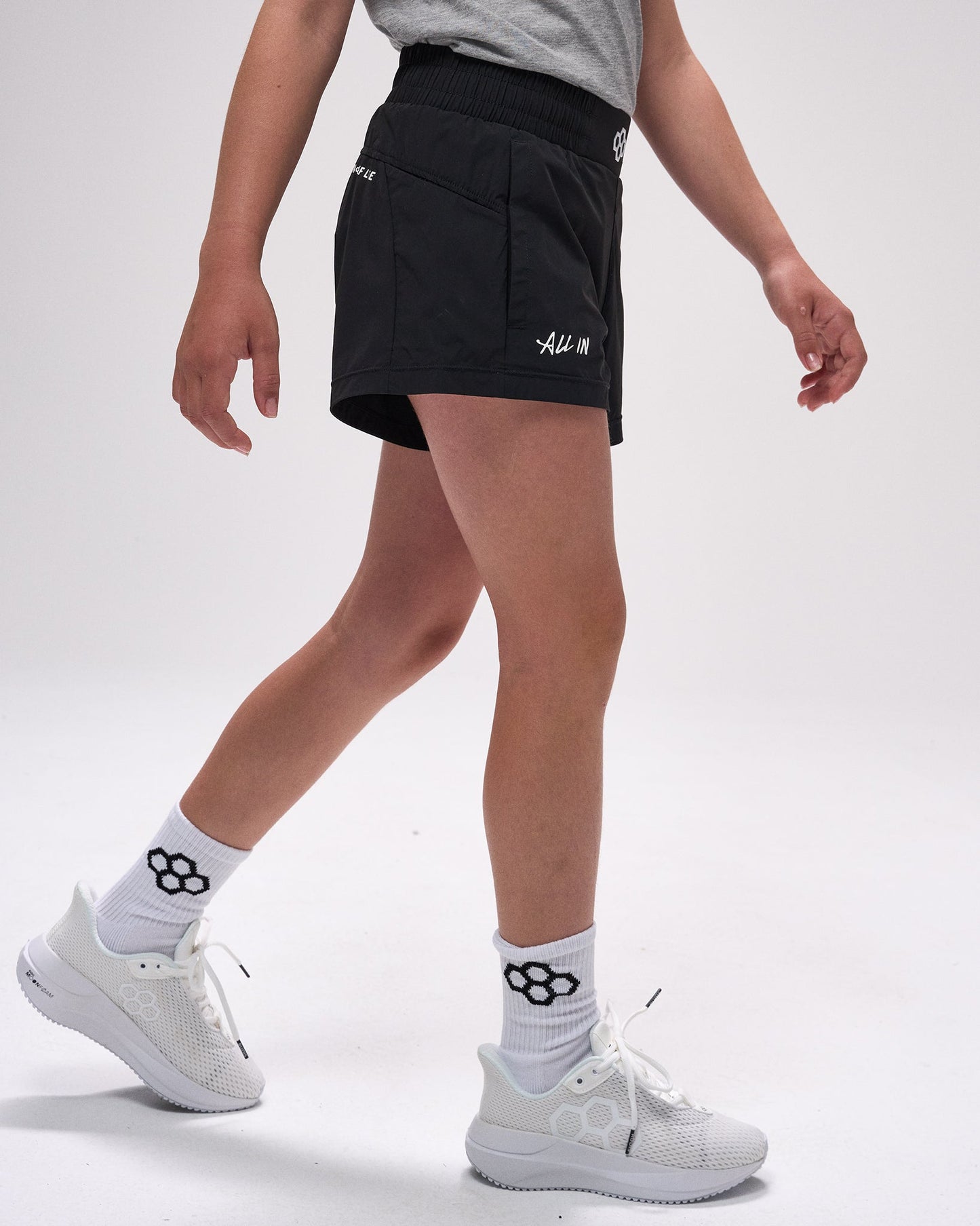 RUDIS RUDIS Girl's Movement 3" Shorts - Black
