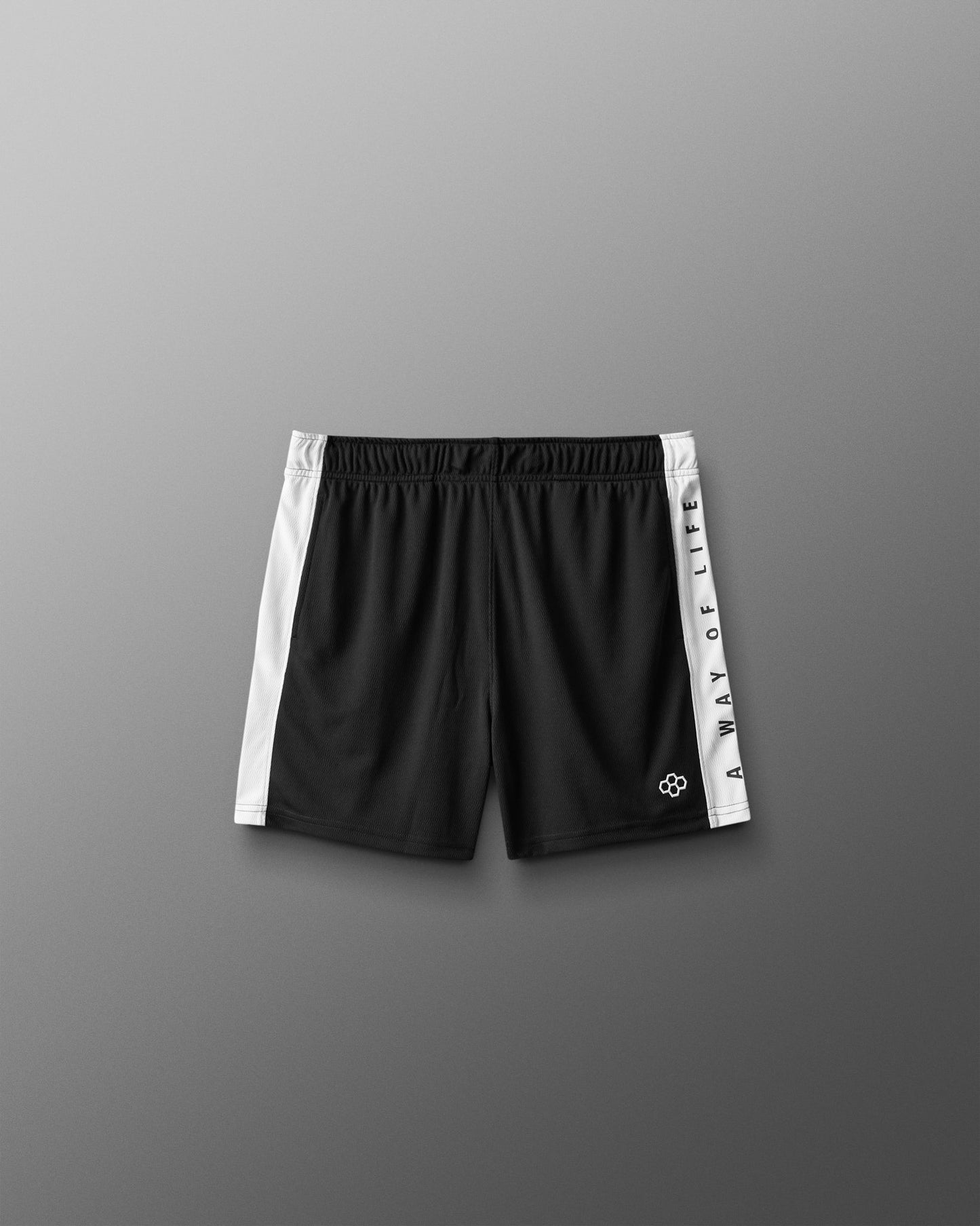 RUDIS RUDIS 5" Youth Panel Mesh Short - Black/White