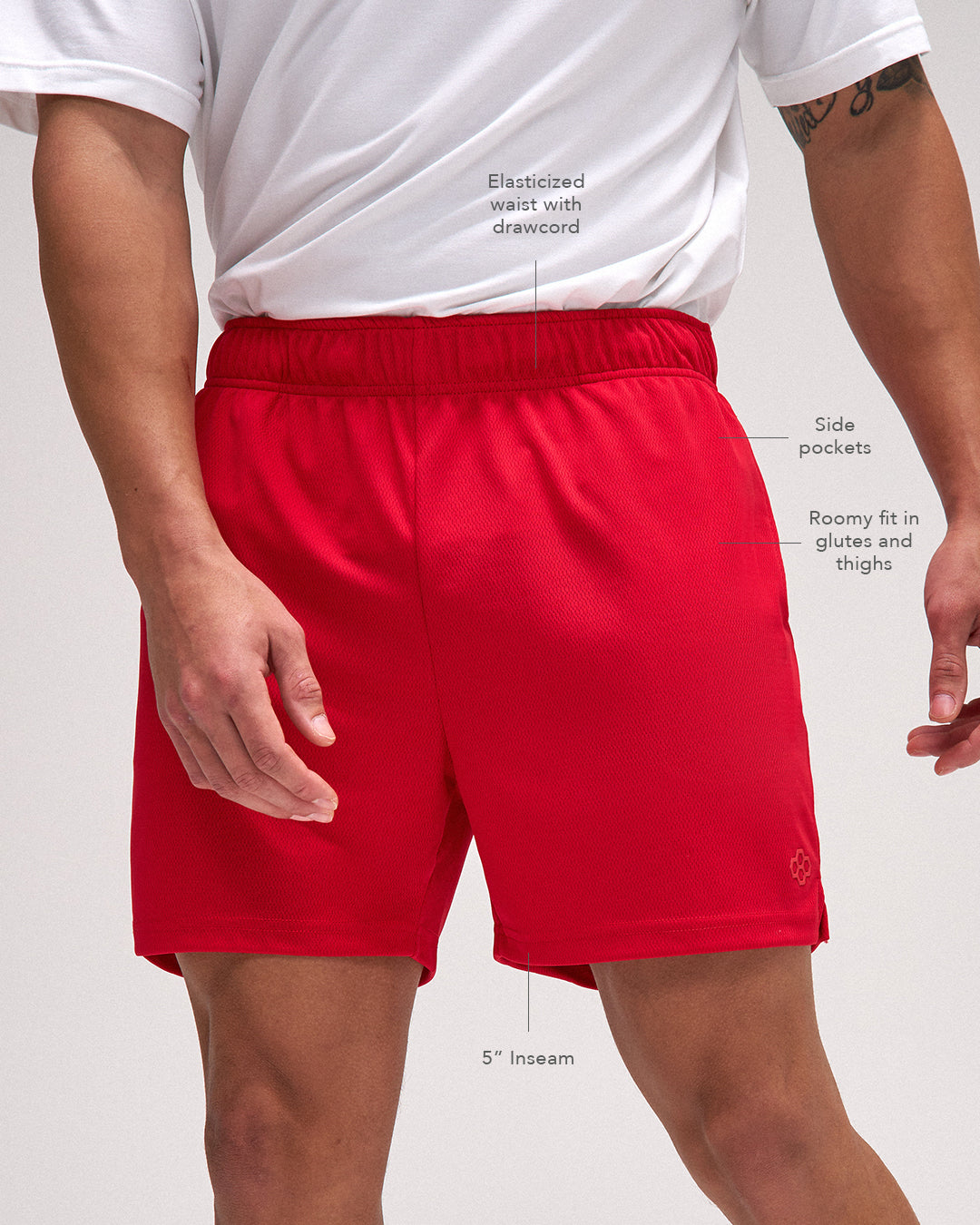 RUDIS RUDIS 5" Mesh Shorts