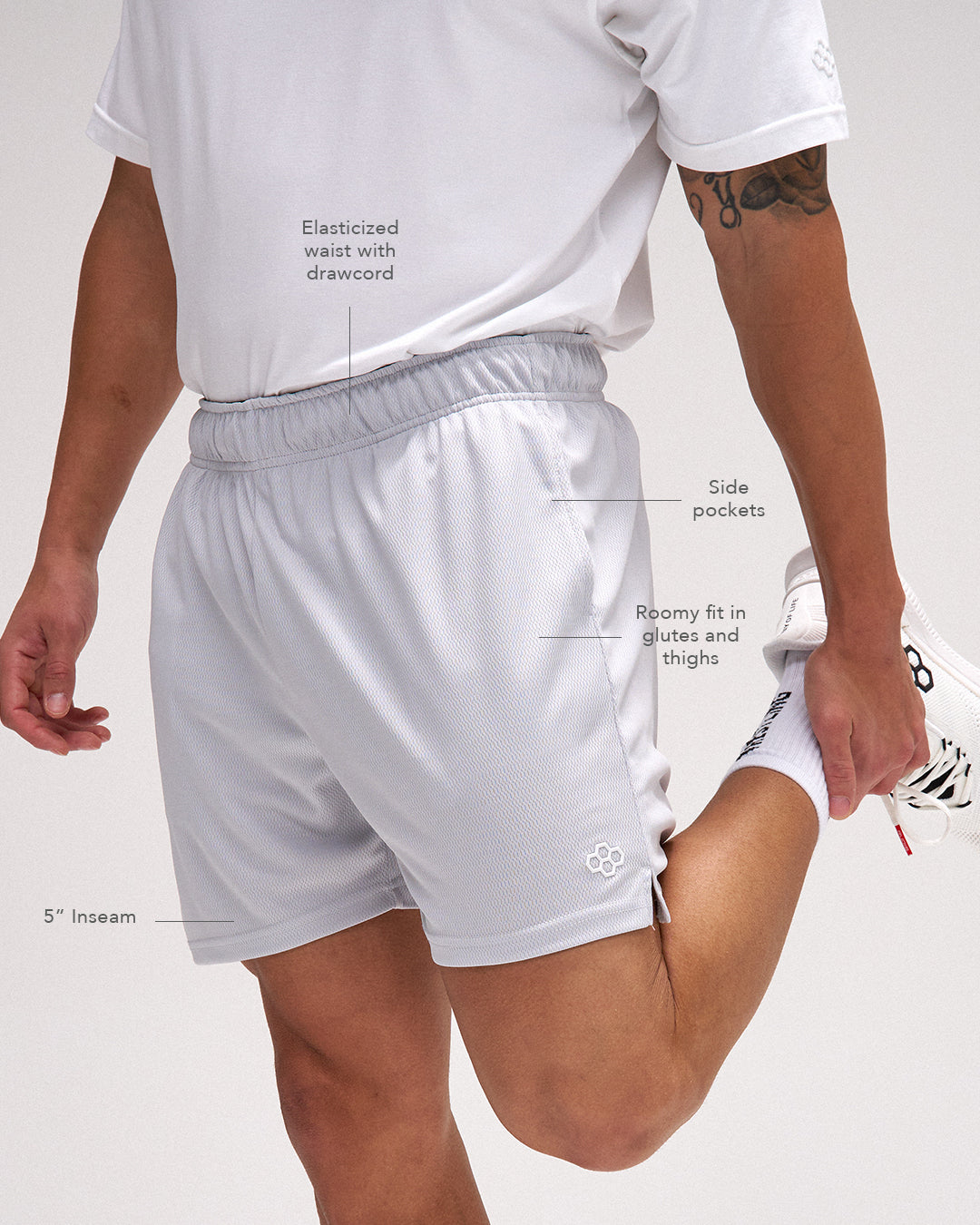 RUDIS RUDIS 5" Mesh Shorts