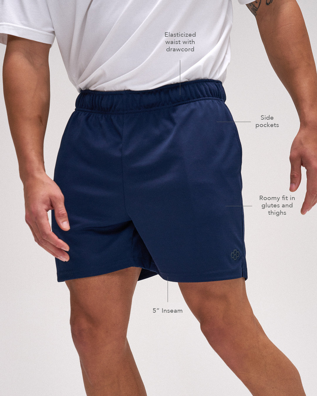 RUDIS RUDIS 5" Mesh Shorts