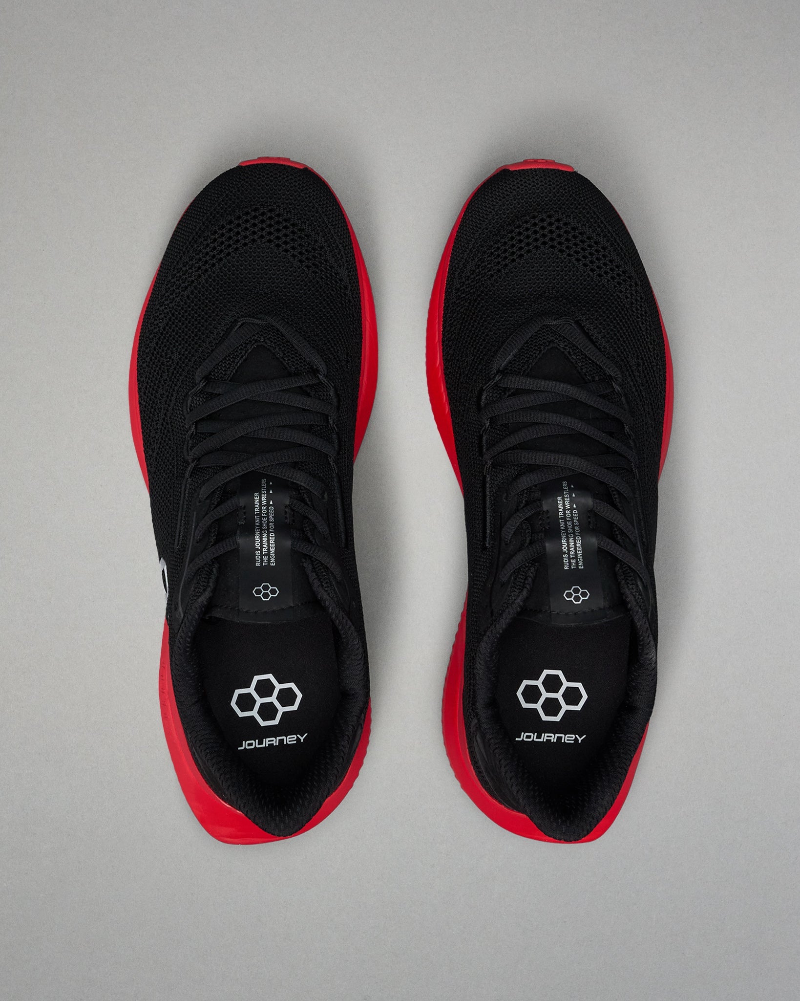 RUDIS RUDIS Journey Knit Adult Training Shoes - Black/Red