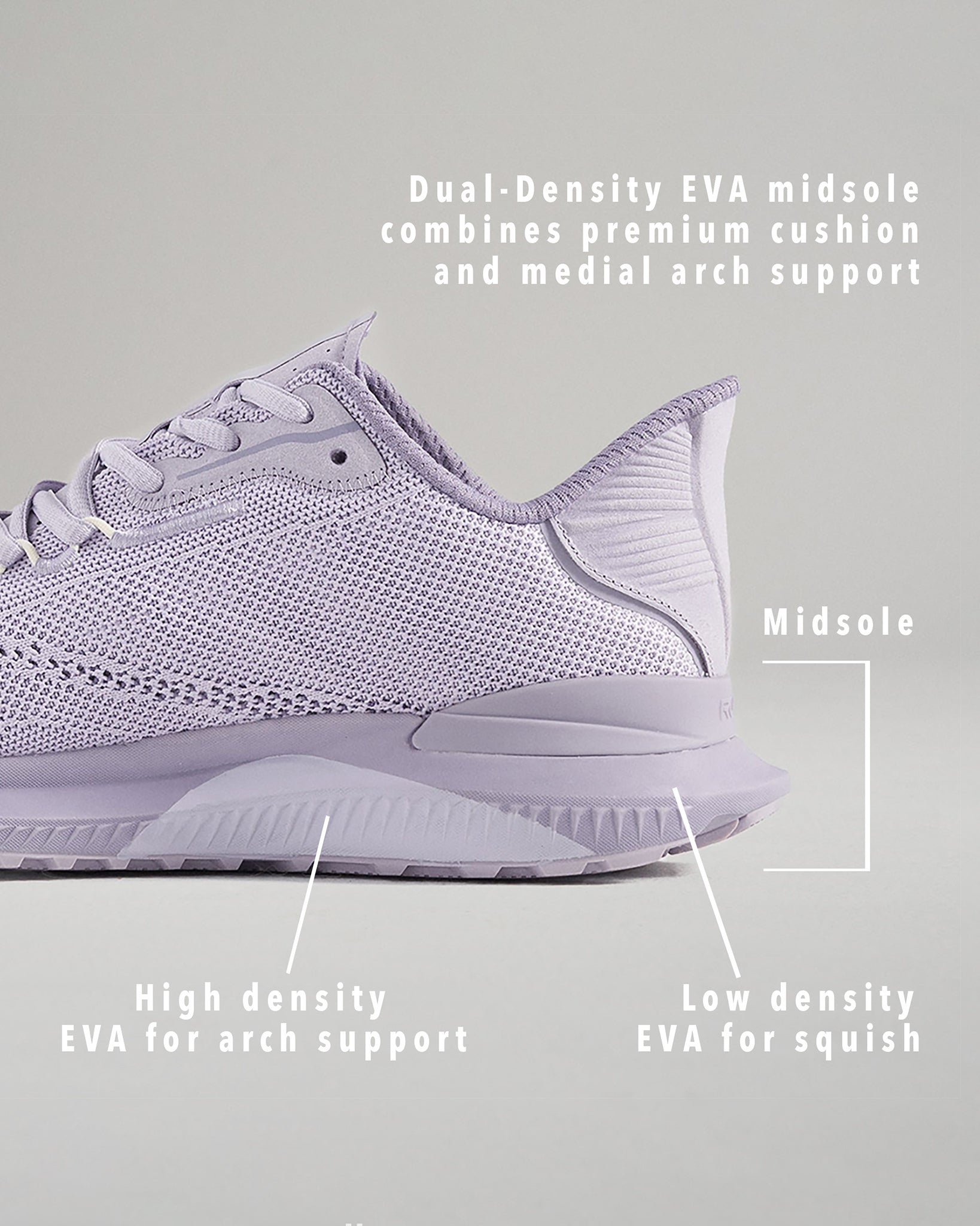 RUDIS RUDIS Journey Knit Adult Training Shoes - Lavender | Elevate Your Game