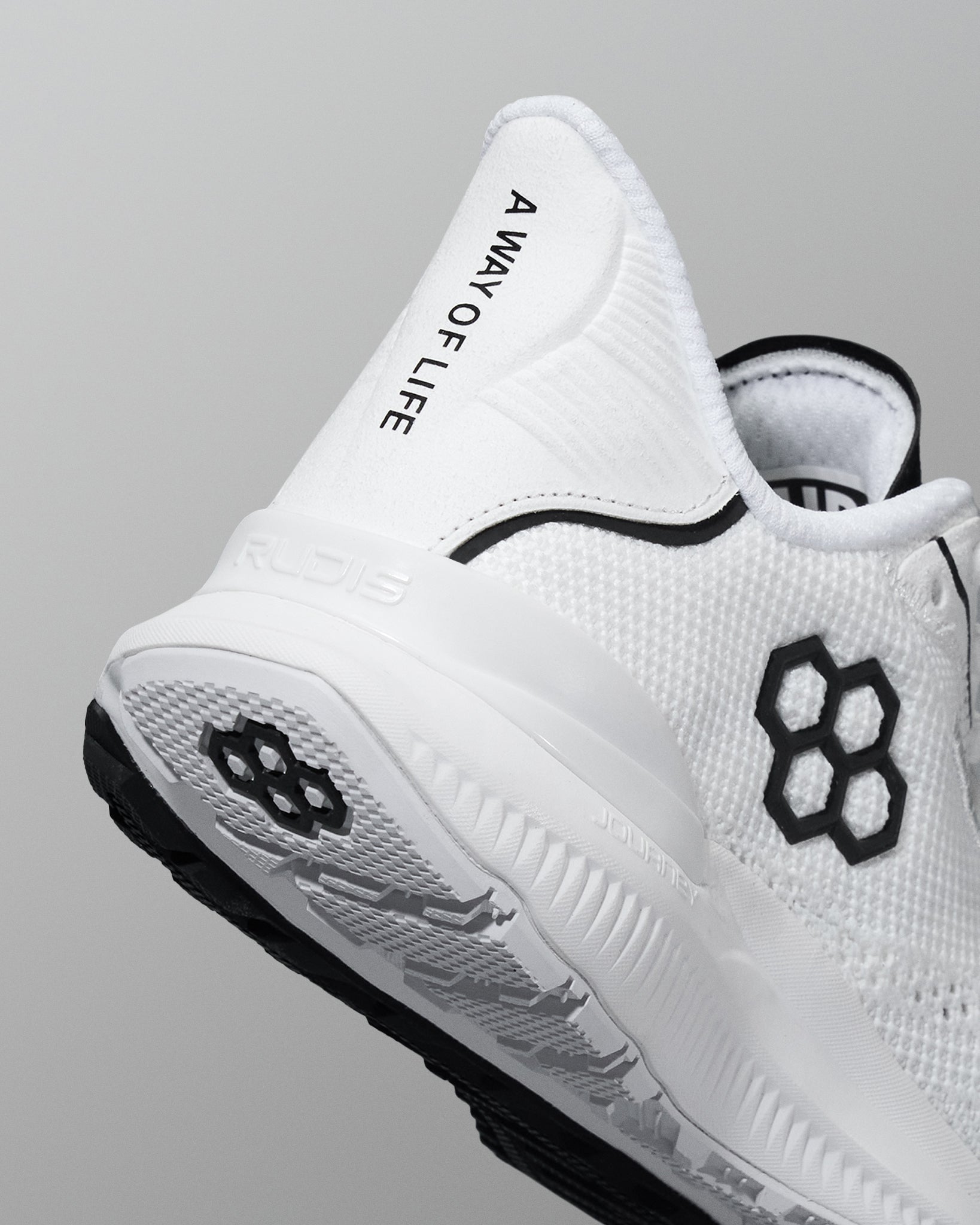 RUDIS RUDIS Journey Knit Youth Training Shoes - White/Neon