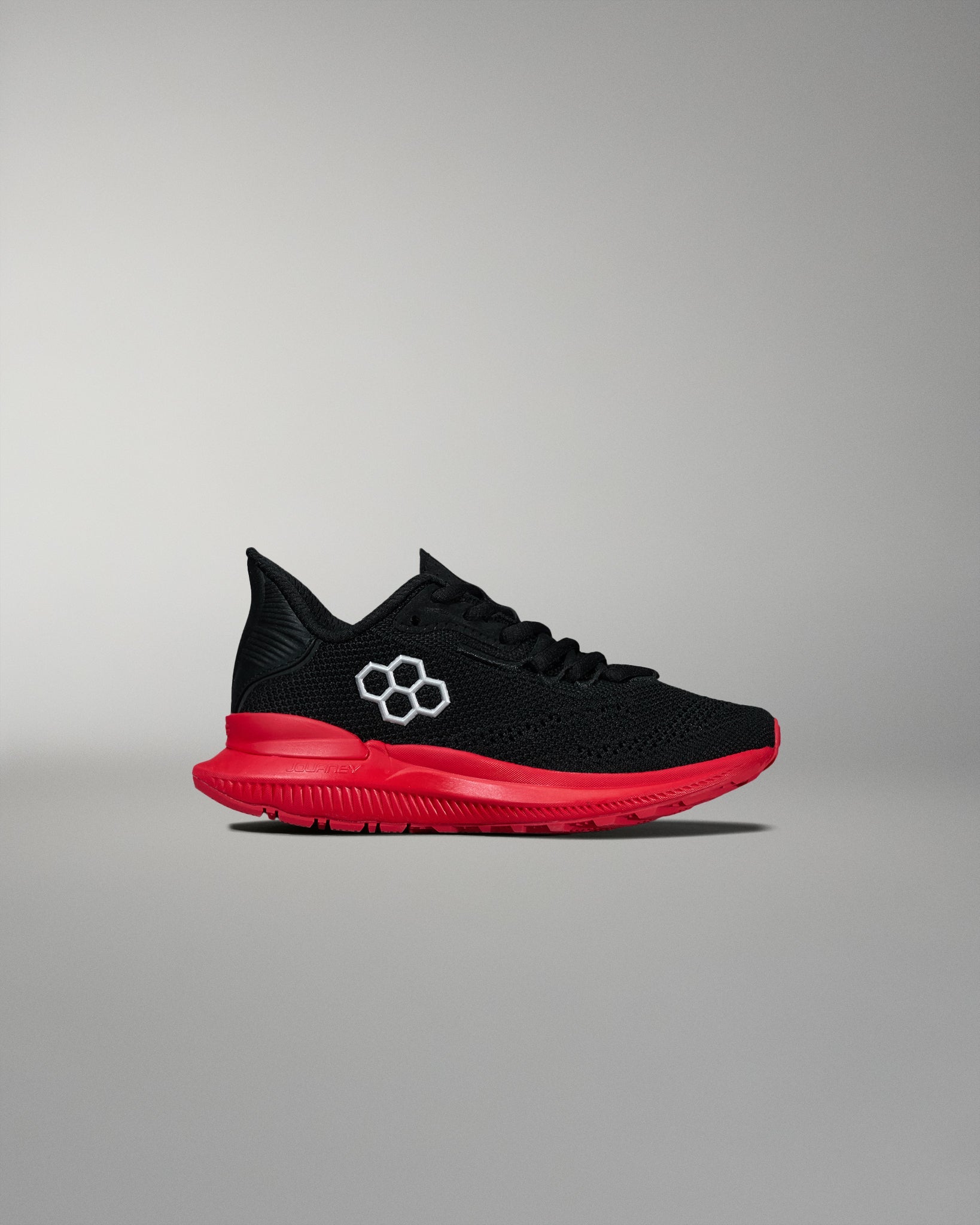 RUDIS RUDIS Journey Knit Youth Training Shoes - Black/Red