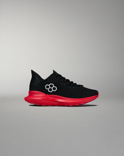 RUDIS RUDIS Journey Knit Youth Training Shoes - Black/Red